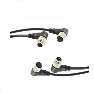 M8 Man Vrouw Connector Ip68 Kabel Connector M8 4 Pin Coaxiale Kabel Connector M8 4pin