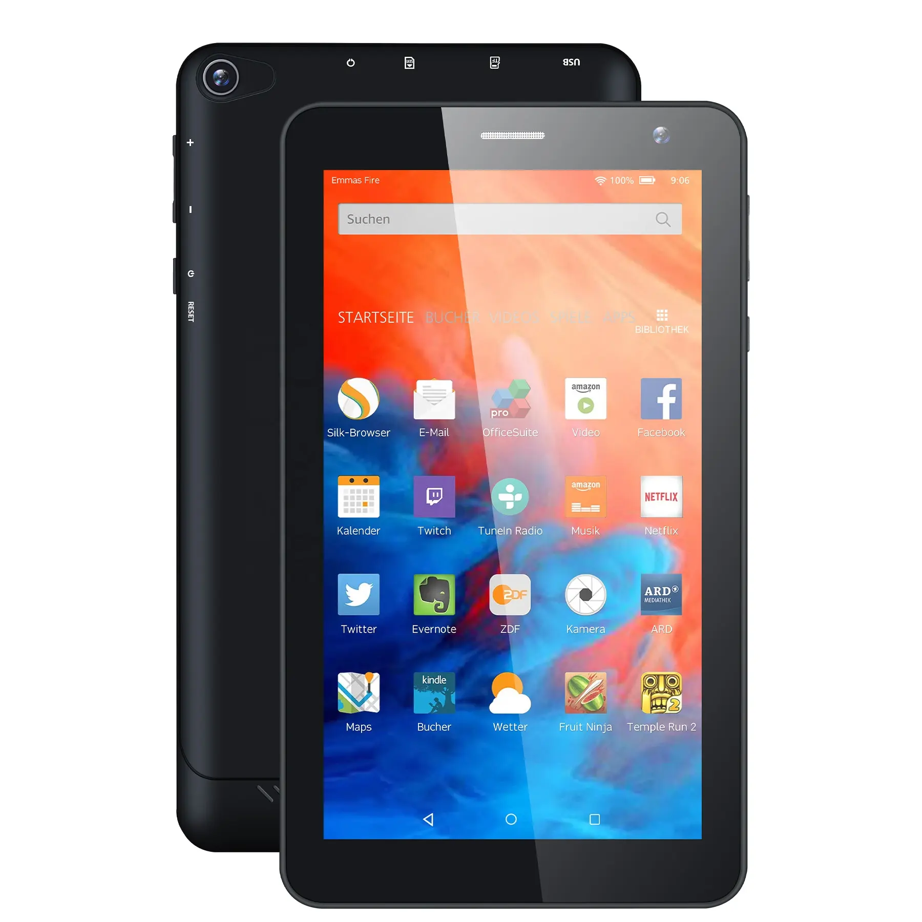 Tablet pendidikan 7 inci, pc android 11.0 GMS Quad Core 16GB tablet pc untuk ponsel 3G atau WIFI konektivitas
