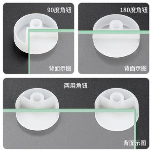 <b>Mirror</b> Buckle <b>Plastic</b> Round Glass Fixing Clip For Bath <b>Mirror</b> Frameless Mounting - Product Image 4
