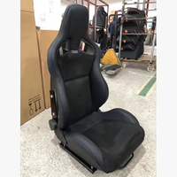 Siège baquet en carbone OEM le plus vendu avec rail coulissant, sièges Recaro Sportster CS en cuir PVC et daim, sièges Recaro Podium