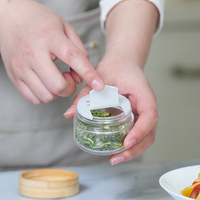 Organisateur de condiments de cuisine, support pour bouteilles d'assaisonnement en verre, ensemble de distributeurs d'épices avec couvercle en bambou, dessus en bois
