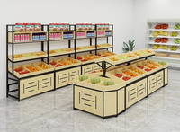 Moderne Verse Supermarkt Schappen Fruit En Groente Display Rack Winkel Fruit Frame Opbergrek