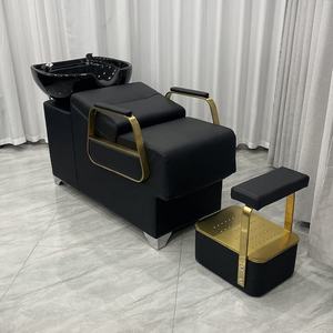 Chaise de lavage de cheveux Kelly, mobilier de salon, fauteuil de barbier, lit de shampooing inclinable - Product Image 5
