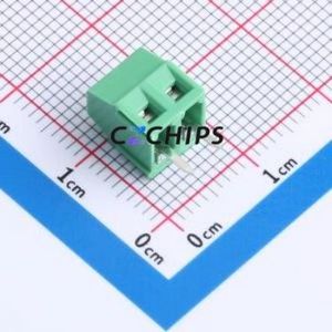 MX128L-3.5-02P-GN01-Cu-Y-A Screw Terminal Block Through hole Component (THT),P=3.5mm Connector 1x2P 3.5mm Green Through Hole - Product Image 2