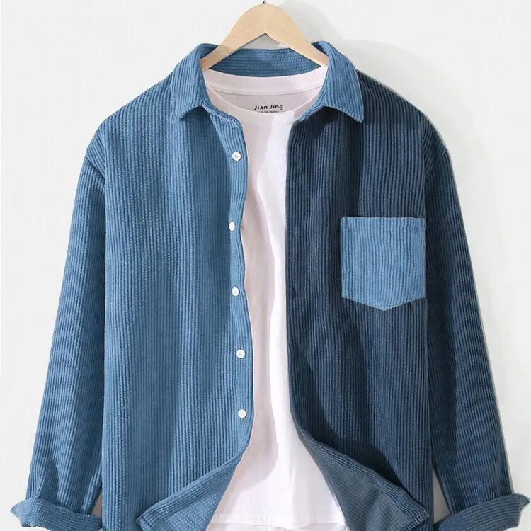 2022 Latest fashion men's jacket casual loose clothes trend color matching shirt Jacket