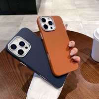 Couverture de téléphone de conception de texture de tissu de luxe étuis de téléphone portable souples en TPU pour iPhone 17 pro max