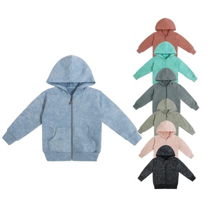Logo brodé personnalisé bébé vestes outwear à manches longues bébé fermeture éclair hauts garçons vêtements batik imprimé vêtements à capuche - Product Image 1