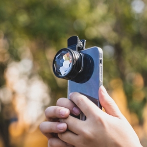 Nouveau design FF037 49mm+Clip pour téléphone Objectif de téléphone portable <span class=keywords><strong>Photographie</strong></span> <span class=keywords><strong>Flou</strong></span> Filtre kaléidoscope externe - Product Image 4