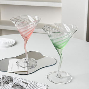 Verre à vin rouge en cristal soufflé à la main, gobelet de luxe en dentelle pour banquet de mariage, verres à pied au design antique <span class=keywords><strong>scandinave</strong></span> - Product Image 4