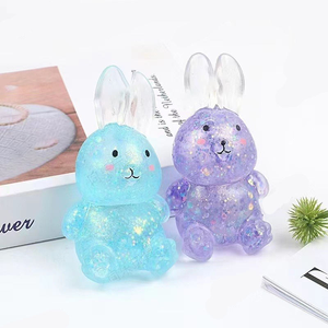 Juguete de peluche Flash Rabbit, muy vendido, de TPR, de rebote lento, para aliviar el estrés, ideal para regalos promocionales y regalos de fiesta. - Product Image 4