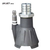 AMJET Herramienta de Succión Rápida para Dragado de Tuberías de Alcantarillado Doméstico, Venturi, Extractor de Lodos