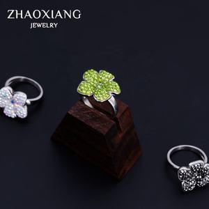 Anillo de Flores de Acero Inoxidable, Nuevo Diseño, Joyería Linda para Niña, Cumpleaños, Moda Vintage, Zirconia - Product Image 3