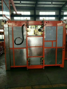 Double Kandang Konstruksi <span class=keywords><strong>Hoist</strong></span> <span class=keywords><strong>SC200</strong></span> Bangunan Lift - Product Image 2