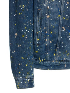 <span class=keywords><strong>Veste</strong></span> <span class=keywords><strong>en</strong></span> <span class=keywords><strong>jean</strong></span> <span class=keywords><strong>en</strong></span> coton éclaboussé de <span class=keywords><strong>peinture</strong></span> pour hommes de haute qualité - Product Image 4