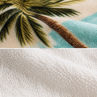 Serviette de plage en coton 100% à impression numérique personnalisée, séchage rapide, prix direct usine, faible MOQ
