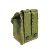 Pochette tactique MOLLE pour granade - Rig de combat robuste pour chargeurs et holster en nylon 600D avec trous de drainage