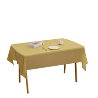 Nappe jetable en plastique PE imperméable de 54x108 pouces, rectangulaire, pour les fêtes, le camping en plein air, les pique-niques, la cuisine