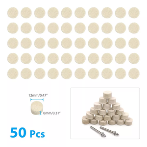 OEM & OBM Tampons de polissage personnalisables en feutre de 150 pièces Kit rotatif en plastique de laine de roue <span class=keywords><strong>Type</strong></span> de tampon abrasif - Product Image 2
