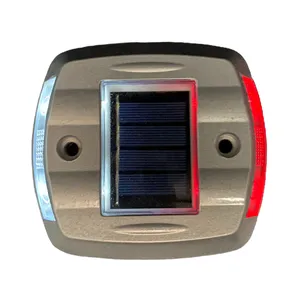 Buckle Upwards Solar Road Stud: Aluminum LED Reflector with Flashing Lights for Road Marking