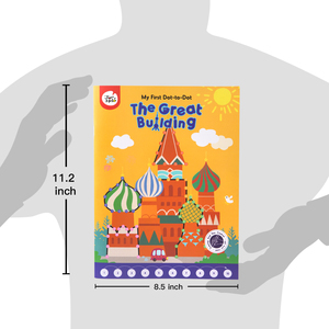 De los niños magia gran edificio pintura de papel de impresión de garabatos de punto-a-punto libro de <span class=keywords><strong>dibujo</strong></span> - Product Image 5