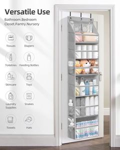 Offre Spéciale : Organisateur de Rangement Suspendu à 6 Niveaux Grande Capacité pour Porte, en Polyester Robuste avec Poches ESP, Systèmes d'Organisation de Placard - Product Image 5
