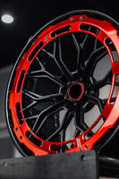 Jantes forgées en 2 parties en alliage d'aluminium et fibre de carbone, personnalisées, de luxe, haut de gamme, pour voiture de rue, 17-22 pouces, 5x114.3, 25 mm, neuves pour Tesla