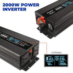 Gyopo <span class=keywords><strong>2000W</strong></span> onduleur hors réseau 2 KW <span class=keywords><strong>convertisseur</strong></span> de puissance pour voiture <span class=keywords><strong>convertisseur</strong></span> à onde sinusoïdale pure avec télécommande LCD USB type-c - Product Image 5