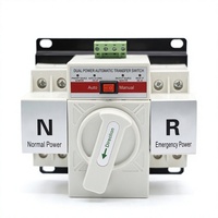 Commutateur de transfert automatique à double alimentation certifié CE ZGNALI ATS NLQ1-63 2P/4P 63A 6kA Capacité de coupure 220V/400V Auto Manuel