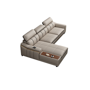 Juego de sofás de cuero genuino de lujo moderno a <span class=keywords><strong>precio</strong></span> de fábrica, sofás para sala de estar, sofá de cuero de microfibra de esquina para uso doméstico - Product Image 3