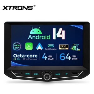 XTRONS 9 pulgadas 4 + 64GB Octa Core Android 14 estéreo para coche AKM DSP Global 4G giroscopio sensores carga rápida para Jeep Wrangler - Product Image 2