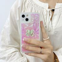 Usine En Gros Transparent Papillon Conception Mobile Téléphone Cas Couverture Arrière pour iPhone 12 13 14 15 16 17 Pro Max Accessoires