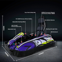 Kupao Dash Go Kart Eléctrico Monoplaza para Adultos y Adolescentes, Gocart de Carreras 70KM/H, Comercial y Recreativo