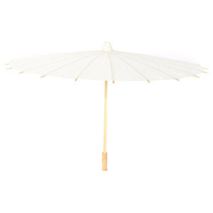 Sombrillas de Papel de Bambú Chinas Blancas Vintage Hechas a Mano, Accesorios de Fotografía DIY para Bodas - Product Image 4