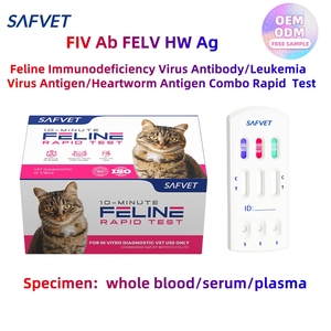 Safvet ชุดทดสอบ3 in 1 feline <span class=keywords><strong>fiv</strong></span> AB felv AG HW AG Triple Combo รวดเร็วชุดตรวจมะเร็งเม็ดเลือดขาว<span class=keywords><strong>แมว</strong></span>สัตว์แพทย์ <span class=keywords><strong>fiv</strong></span>/felv/hw ชุดตรวจพยาธิหัวใจ - Product Image 3