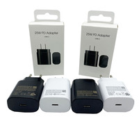 Adaptateur secteur Type-C 25W en gros, chargeur USB C ultra-rapide 25W pour Samsung Galaxy S25 S24/S23 Note 20 Ultra, chargeur pour ordinateur portable