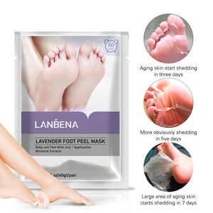 <span class=keywords><strong>LANBENA</strong></span> Masque exfoliant pour les pieds à la lavande Chaussettes Peeling Remover Peau morte Réparation Masque pour les pieds de bébé - Product Image 4