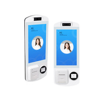 Terminal de Autoservicio de Pared, Blanco, Multi-OS, Pantalla Táctil Capacitiva, Reconocimiento Facial, Escaneo de Código QR, Impresión de Tickets, Pedidos
