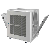 Armoire réseau murale 12U 19 pouces 600 mm de profondeur, double porte en maille, coffret de serveur verrouillable, gris RAL7035 pour CCTV