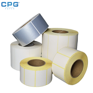 Rouleau d'étiquettes thermiques vierges pour expédition, autocollants thermiques directs, étanches et résistants à l'huile pour distribution en entrepôt - Product Image 1