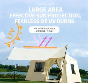 Grande tente gonflable d'extérieur en Oxford, résistante au vent et à la pluie, utilisable en quatre saisons, ouverture automatique rapide, taille personnalisable pour la famille - Product Image 5