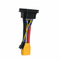 Connecteur XT90 femelle à montage sur panneau 2+6 broches avec fil en silicone 8AWG et joint étanche pour batterie de vélo électrique