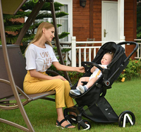 Haute qualité 3 en 1 luxe paysage pliable bébé voyage poussette multi-fonctionnel enfants poussette