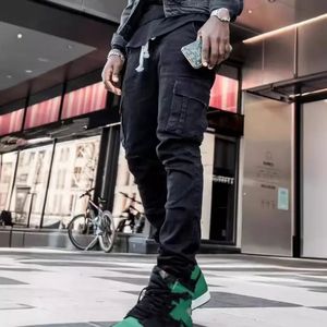 Quần jean mới Quần Jean Nam bên túi quần nhỏ chân Skinny Jeans - Product Image 4