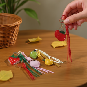 Llavero con Colgante de Frutas, 2 por Color, Frutas Surtidas, Accesorio de Moda - Product Image 2