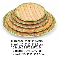 Eco-vriendelijke 8/9/10/12/14 inch melamine ronde dinerborden, modern luxe servies voor feestjes, restaurants en thuis.