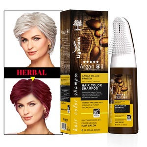 Shampoo Colorante Naturale all'Olio di Argan per <span class=keywords><strong>Capelli</strong></span> Neri, per <span class=keywords><strong>Capelli</strong></span> Grigi, Produzione Originale, Etichetta Privata OEM ODM - Product Image 2