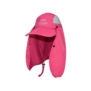 Khakid, coleta plegable para mujer, protección solar UV, sombrero de navegación bordado con solapa de cuello extraíble - Product Image 3