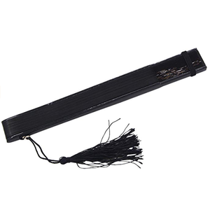 De 21 cm de bambú ventilador de mano encantadora elegante mujer moderna de bambú hecha a mano de seda bolsillo plegable bolso de mano - Product Image 4