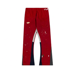 New Design Men Flare Pants Straight Cotton Elastic Waist Mid Casual Light Weight Best Price for Adult - Product Image 1