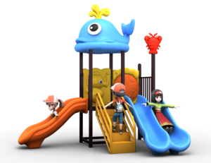 Thiết kế mới thương mại lớn trẻ em ngoài trời chơi thiết lập, trượt nhựa cho khu nghỉ mát và sân chơi giải trí cộng đồng - Product Image 4